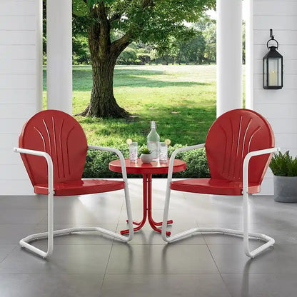 Crosley Griffith 3-piece Metal Outdoor Armchair Set