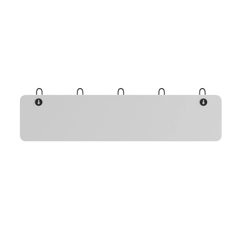 Wall Mounted Storage Rack with Upper Shelf and Storage Hooks