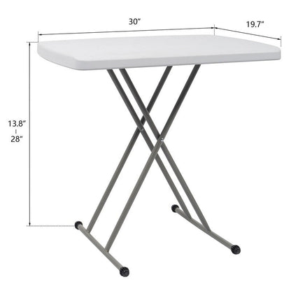 30  Plastic Rectangular Adjustable Folding Table