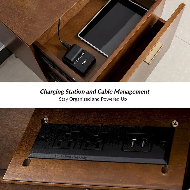 Isabel Mid-Century 2 - Drawer Wood Nightstand by HULALA HOME