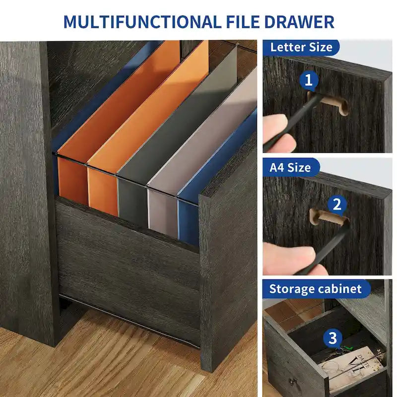 Moasis 66-inch L Shaped Gaming Desk with Shelves and Monitor Stand Home Office Desk