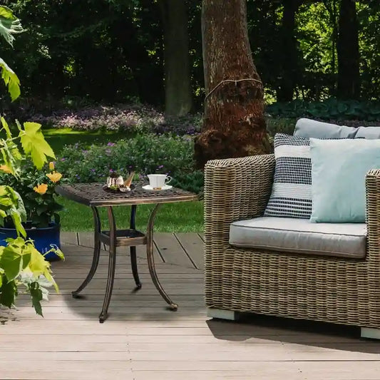 21  Cast Aluminum Outdoor Patio Dining Table