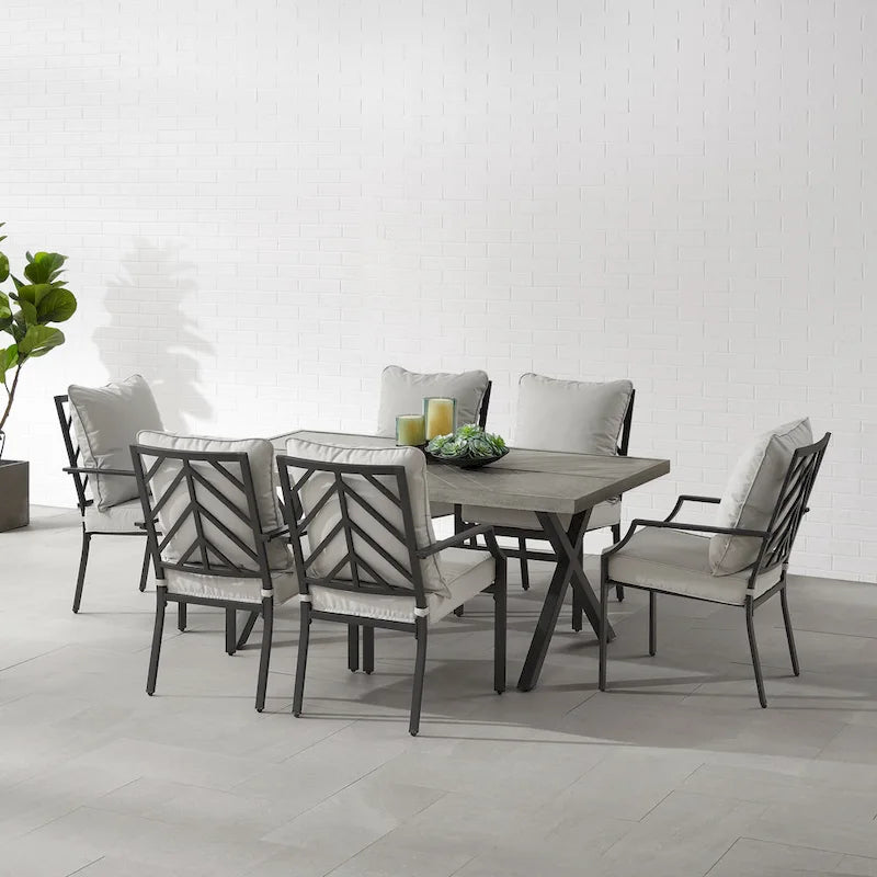 Crosley Otto 7Pc Outdoor Metal Dining Set