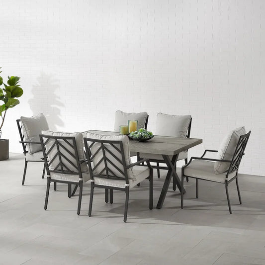 Crosley Otto 7Pc Outdoor Metal Dining Set