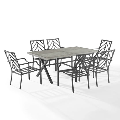 Crosley Otto 7Pc Outdoor Metal Dining Set