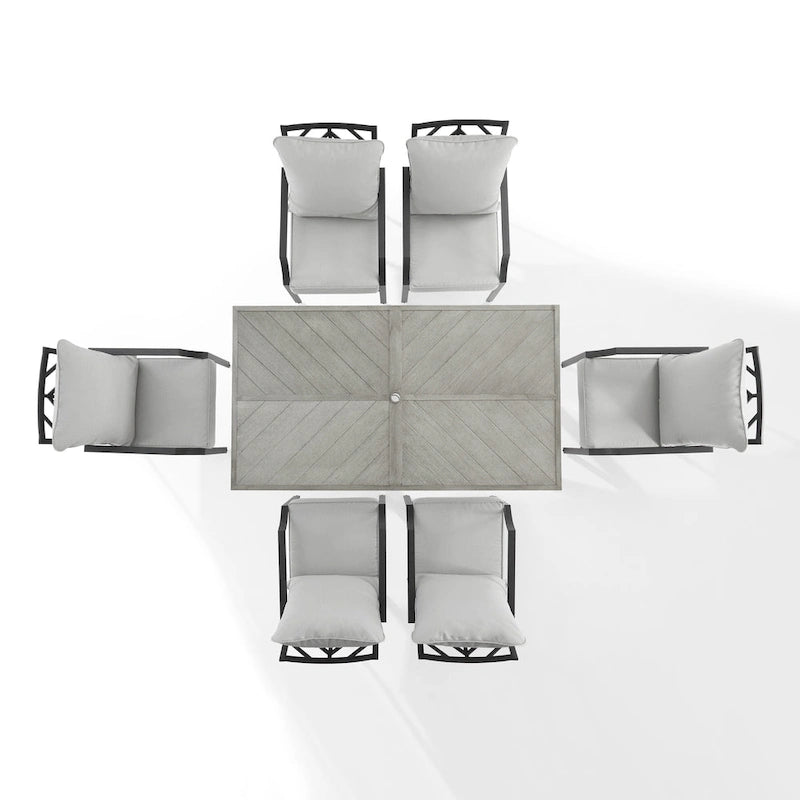 Crosley Otto 7Pc Outdoor Metal Dining Set