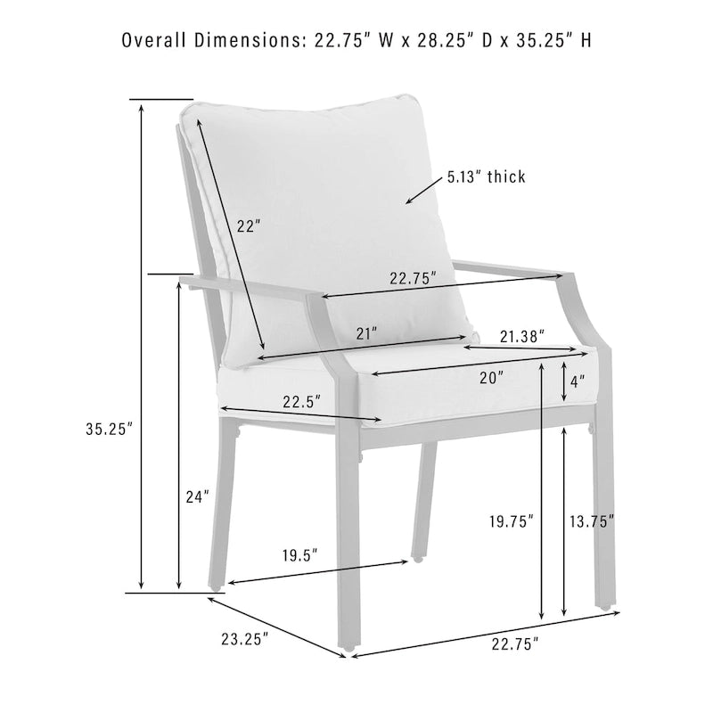 Crosley Otto 7Pc Outdoor Metal Dining Set