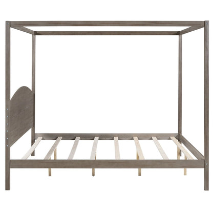 King Size Canopy Platform Bed