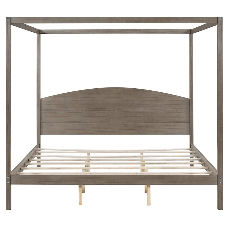King Size Canopy Platform Bed