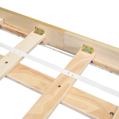 King Size Floating Bed with LED Lights