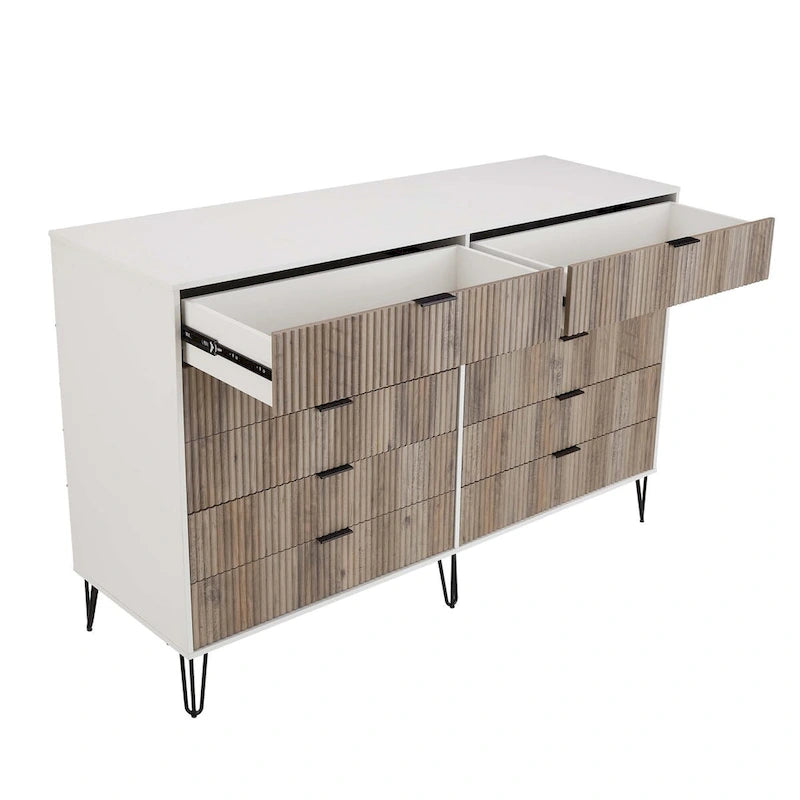Manhattan Comfort Dumbo Modern 10-Drawer Double Tall Dresser
