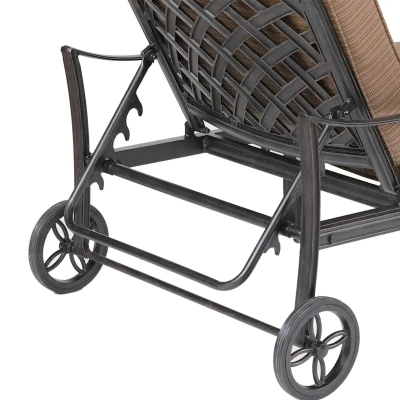 Manasquan Olefin/Aluminum Chaise Lounger and Cushion by Havenside Home