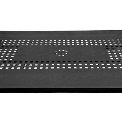 Modern Outdoor Mesh Aluminum 95-in Rectangle Large Patio Dining Table