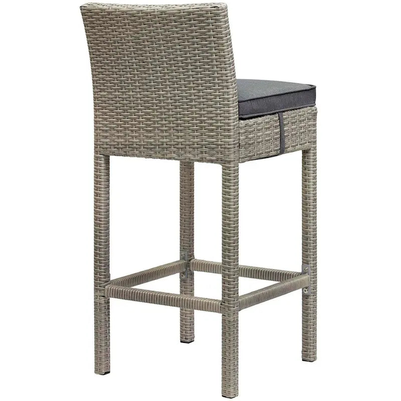 Havenside Home Bocabec Patio Wicker Rattan Bar Stool