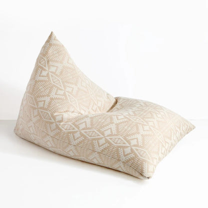 Sorra Home Sunbrella Pendleton Outdoor Bean Lounger - 54 in W x 38 in W x 21 in H