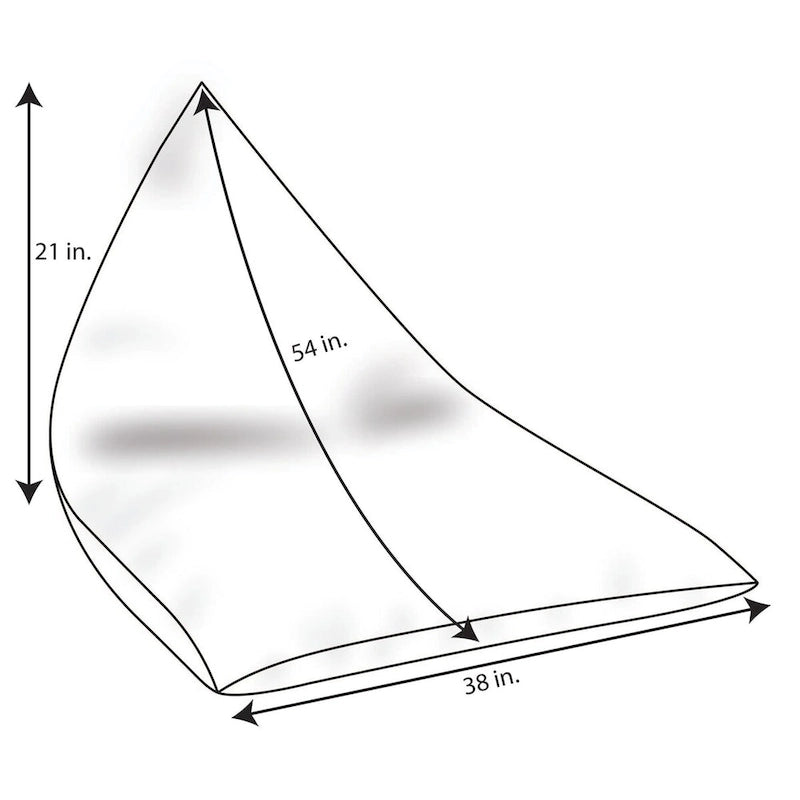 Sorra Home Sunbrella Pendleton Outdoor Bean Lounger - 54 in W x 38 in W x 21 in H