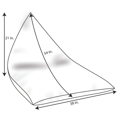 Sorra Home Sunbrella Pendleton Outdoor Bean Lounger - 54 in W x 38 in W x 21 in H