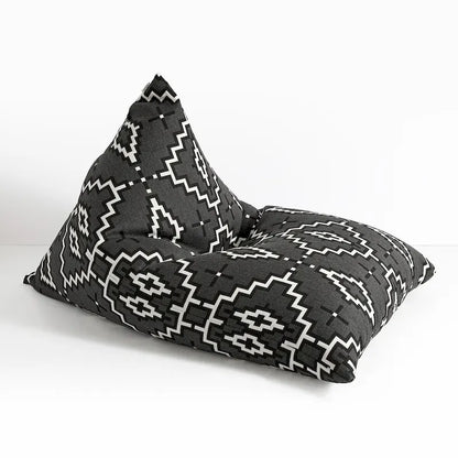 Sorra Home Sunbrella Pendleton Outdoor Bean Lounger - 54 in W x 38 in W x 21 in H