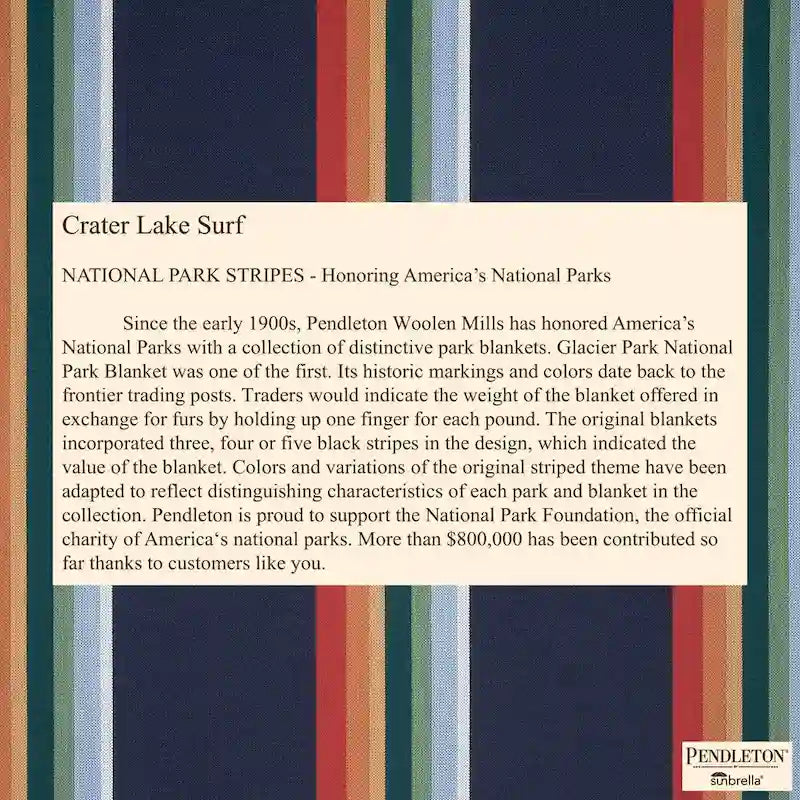 Sorra Home Sunbrella Pendleton Outdoor Bean Lounger - 54 in W x 38 in W x 21 in H