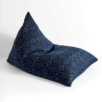 Sorra Home Sunbrella Pendleton Outdoor Bean Lounger - 54 in W x 38 in W x 21 in H