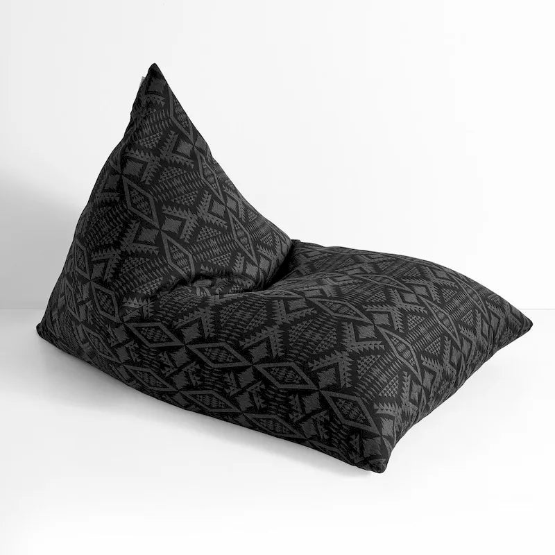 Sorra Home Sunbrella Pendleton Outdoor Bean Lounger - 54 in W x 38 in W x 21 in H