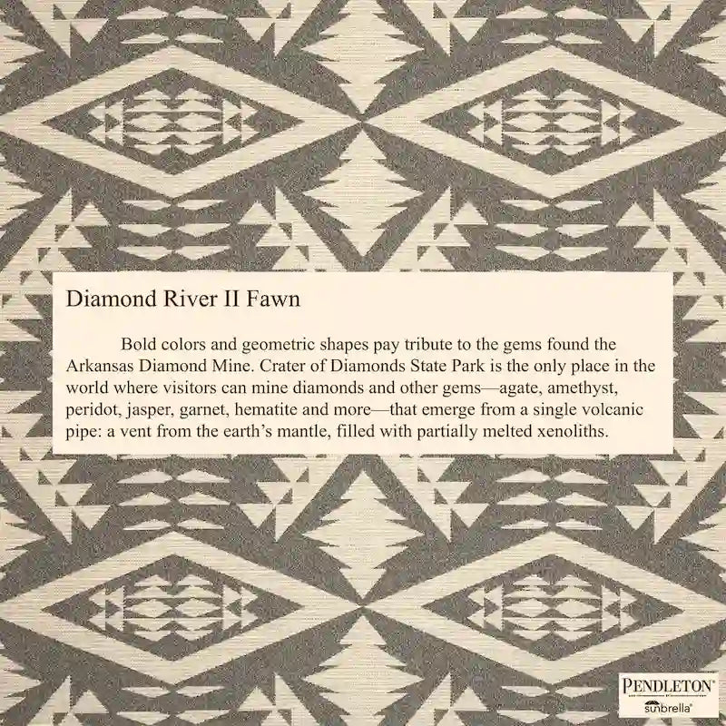 Sorra Home Sunbrella Pendleton Outdoor Bean Lounger - 54 in W x 38 in W x 21 in H