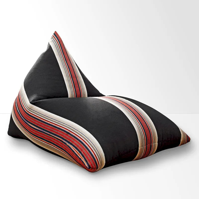 Sorra Home Sunbrella Pendleton Outdoor Bean Lounger - 54 in W x 38 in W x 21 in H