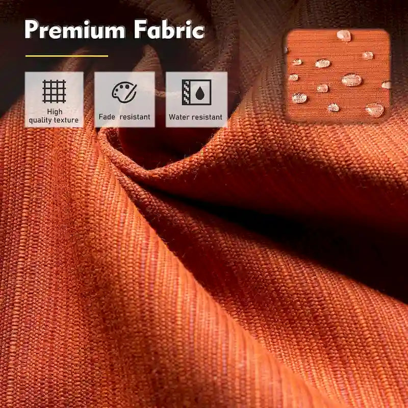 XIZZI 6-piece Wicker Patio Furniture Conversation Seating Set with Fire Pit