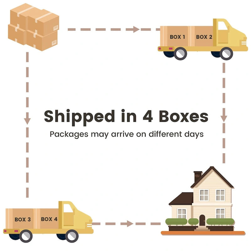 XIZZI 6-piece Wicker Patio Furniture Conversation Seating Set with Fire Pit