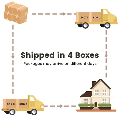 XIZZI 6-piece Wicker Patio Furniture Conversation Seating Set with Fire Pit