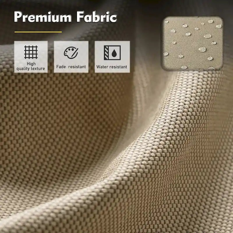 XIZZI 6-piece Wicker Patio Furniture Conversation Seating Set with Fire Pit