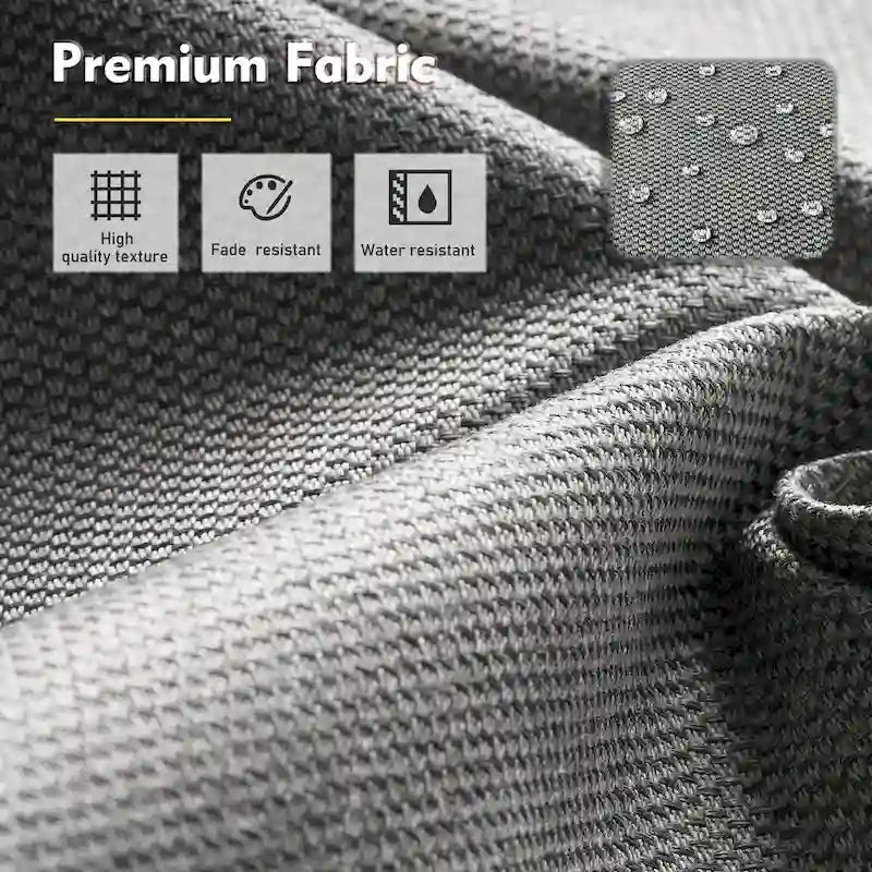 XIZZI 6-piece Wicker Patio Furniture Conversation Seating Set with Fire Pit