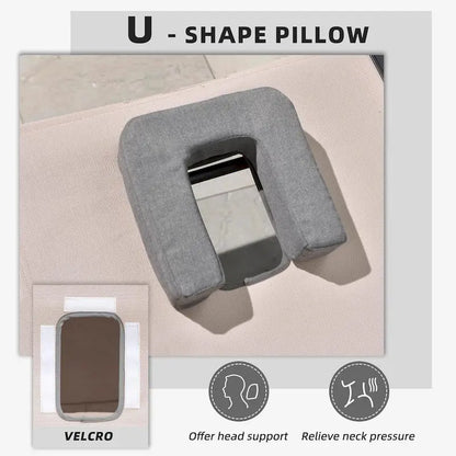 PURPLE LEAF Outdoor Tanning Lounge Chair Set with Face Hole Adjustable Reclining Chairs - N/A