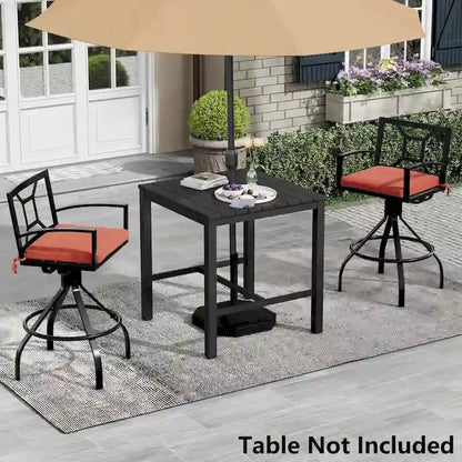Pellebant Patio Aluminum Swivel Bar Stools with Sunbrella Fabric Cushion - N/A