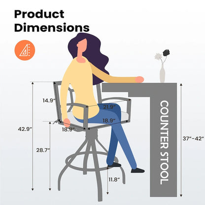 Pellebant Patio Aluminum Swivel Bar Stools with Sunbrella Fabric Cushion - N/A
