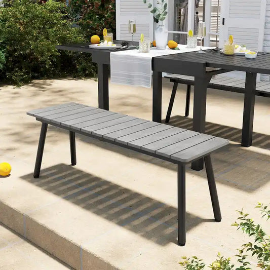 VredHom Outdoor Patio Aluminum Bench - N/A