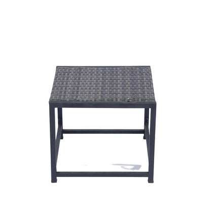 9 Pieces Patio Rattan Dining Sets with Glass Table Top