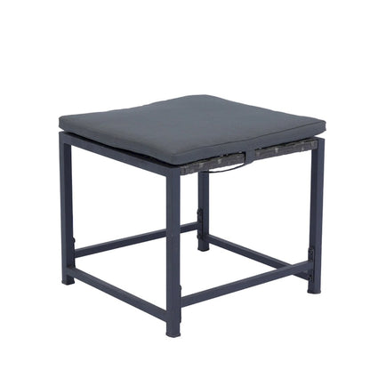 9 Pieces Patio Rattan Dining Sets with Glass Table Top