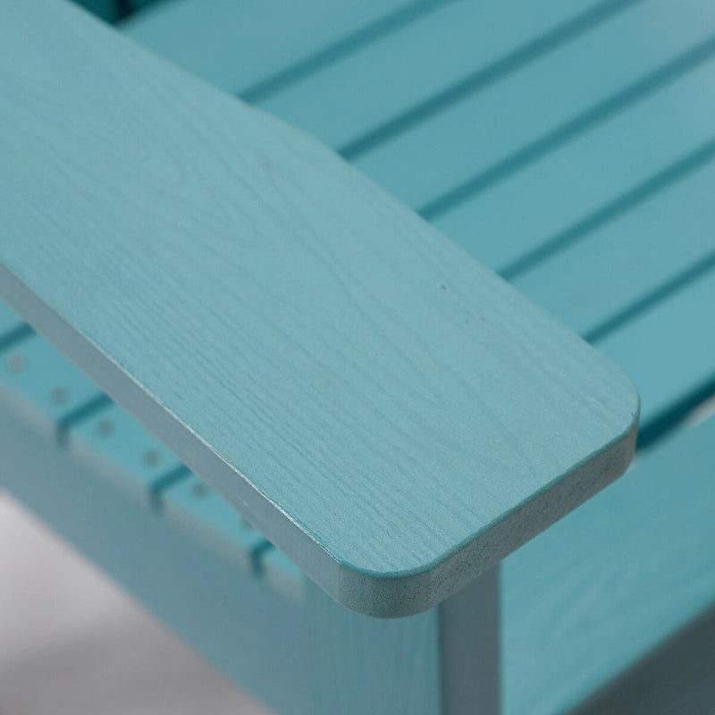 LUE BONA Plastic Tall Adirondack Chairs Patio Bar Stool,Bar Height Arm Dining Chairs for Deck, Balcony