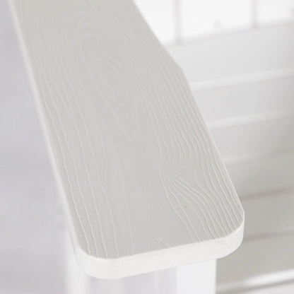 LUE BONA Plastic Tall Adirondack Chairs Patio Bar Stool,Bar Height Arm Dining Chairs for Deck, Balcony