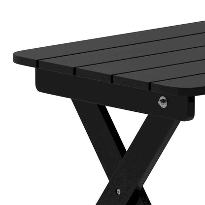 3pc Commercial Indoor/Outdoor Adirondack Set with 2 Loungers, Side Table