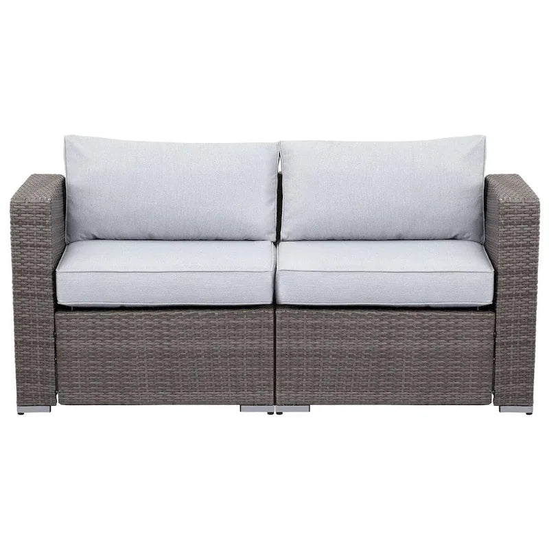 Royalcraft 2 Pieces PE Rattan Wicker Patio Corner Sofas