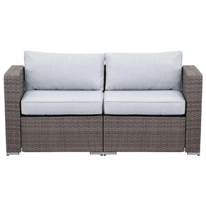 Royalcraft 2 Pieces PE Rattan Wicker Patio Corner Sofas