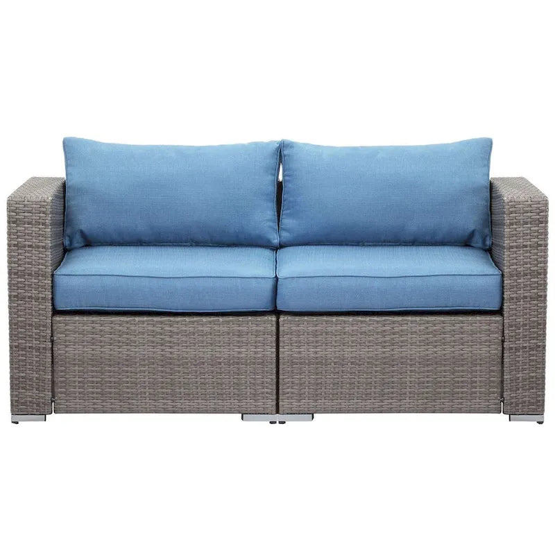 Royalcraft 2 Pieces PE Rattan Wicker Patio Corner Sofas