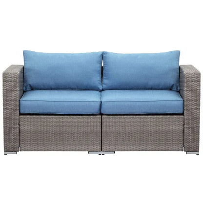 Royalcraft 2 Pieces PE Rattan Wicker Patio Corner Sofas