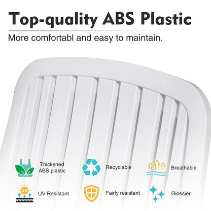 Adjustable Outdoor ABS Chaise Lounge with Wheels