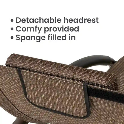 VredHom Outdoor Double Chaise Lounge Rocking Bed - 67.3  L x 54.5  W x 65.7  H