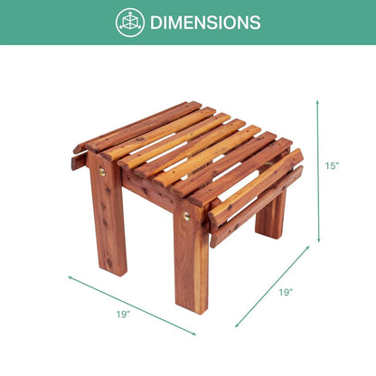 American Furniture Classics Model? MM104 111 CEDAR Stationary Chair with Stationary Ottoman