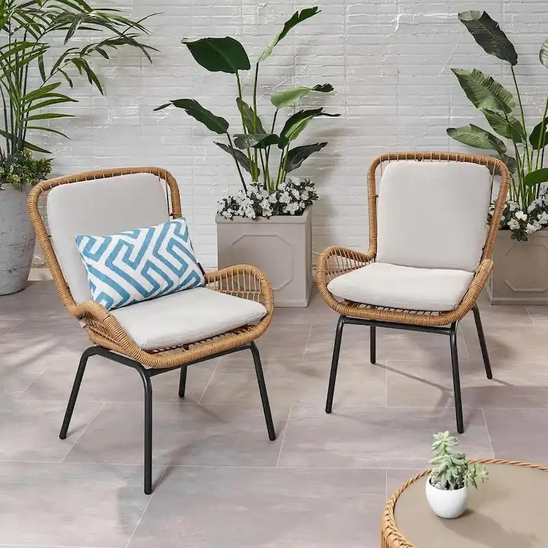 Outdoor Patio Club Chairs Set of 2 by Christopher Knight Home