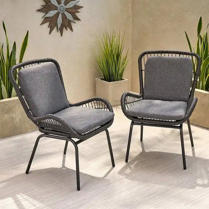 Outdoor Patio Club Chairs Set of 2 by Christopher Knight Home